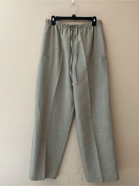 VTG In Moda Women’s Drawstring Straight-Leg Chinos - Beige